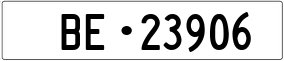 Truck License Plate